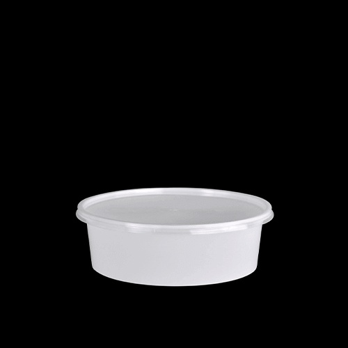 Flat Plastic Containers - 600ml